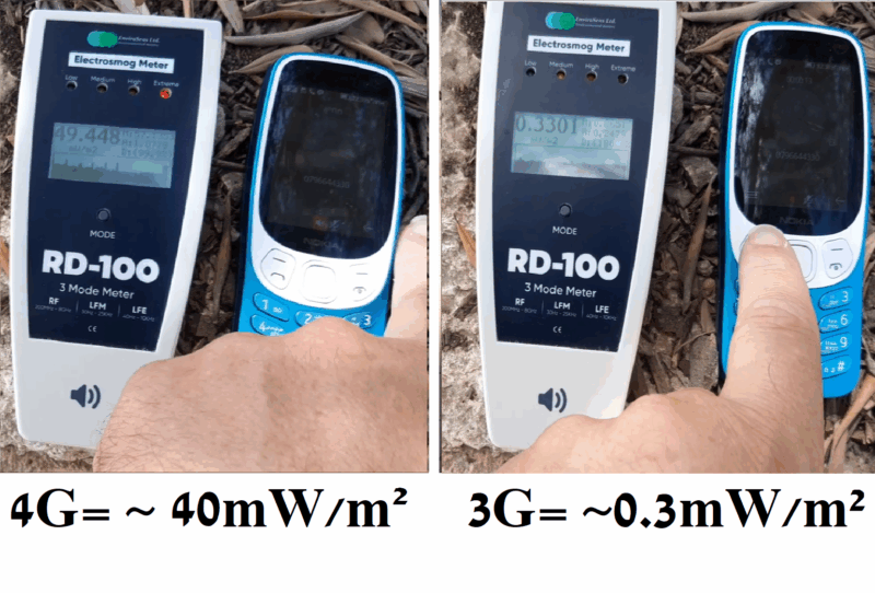 פי מאה יותר קרינה בסלולרי דור רביעי בהשוואה לדור שלישי