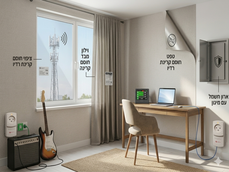 מיגון קרינה, מיסוך קרינה, וחסימה של קרינה בלתי מייננתמיגון קרינה, מיסוך קרינה, וחסימה של קרינה בלתי מייננת