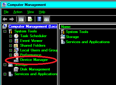 device manager