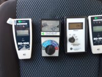 מדידת שדה מגנטי על הכיסא ברכב, עם מגוון מדים, כאשר ה TF2 במצב WEIGHTED